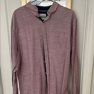 Craft + Flow Men's Mauve Button-Up Shirt